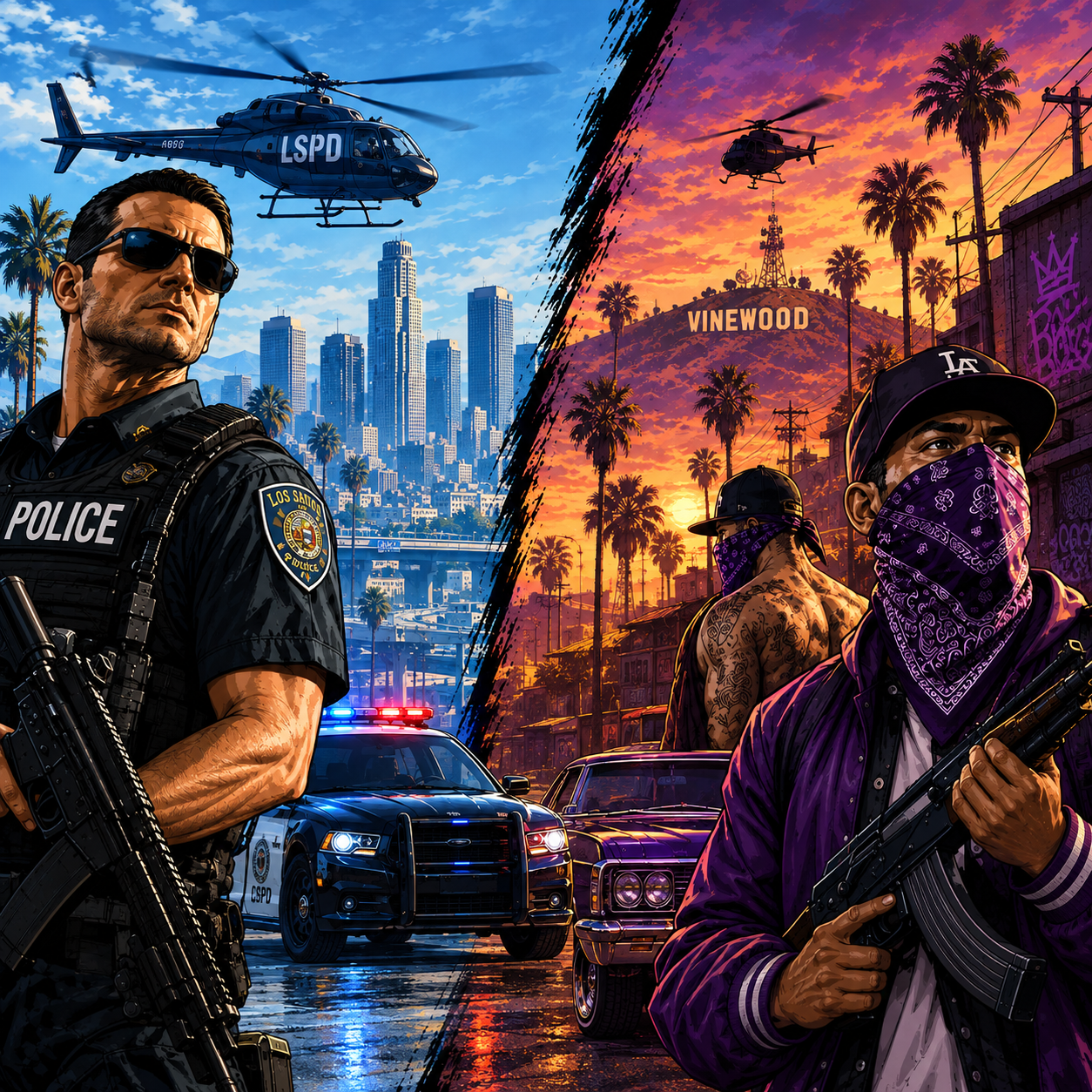 Nexo-V Fraktionen - Polizei vs. Gang